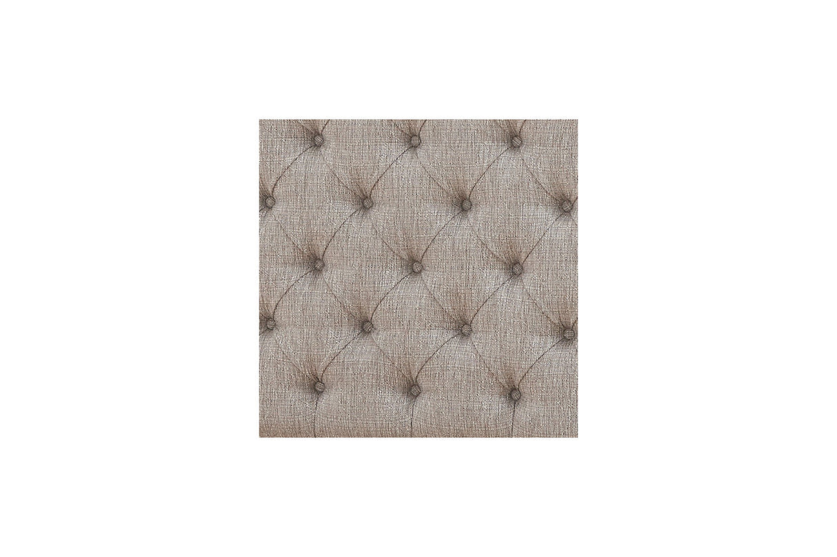 Realyn Chipped White Queen Upholstered Panel Bed from Ashley - Luna Furniture