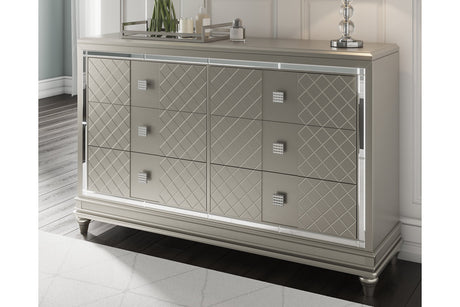 Chevanna Platinum Dresser -  - Luna Furniture