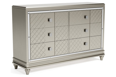 Chevanna Platinum Dresser -  - Luna Furniture
