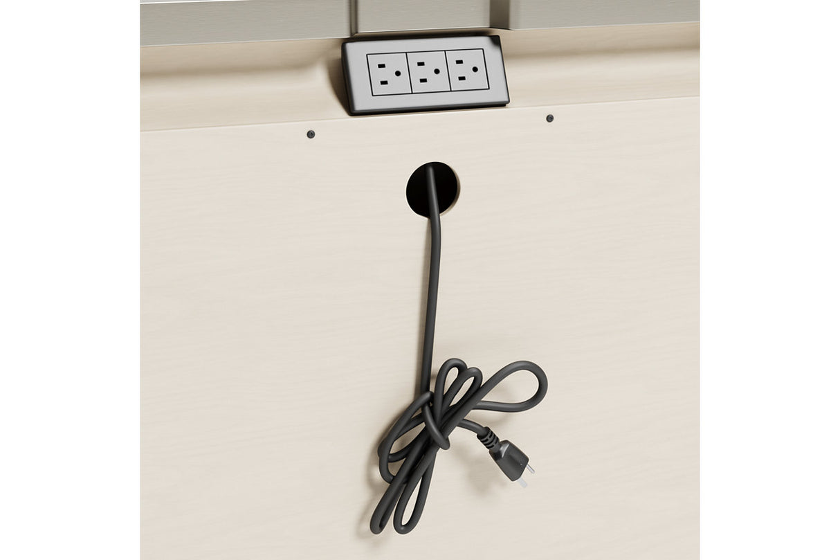 Chevanna Platinum Nightstand from Ashley - Luna Furniture