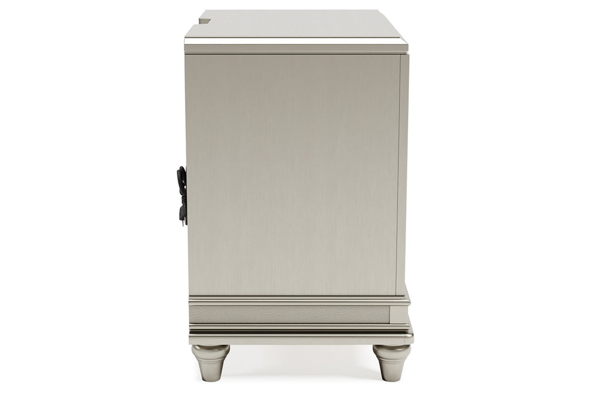 Chevanna Platinum Nightstand from Ashley - Luna Furniture