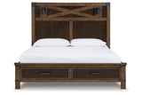 Wyattfield Two-tone King Panel Bed with Storage