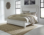 Kanwyn Whitewash Queen Panel Headboard from Ashley - Luna Furniture