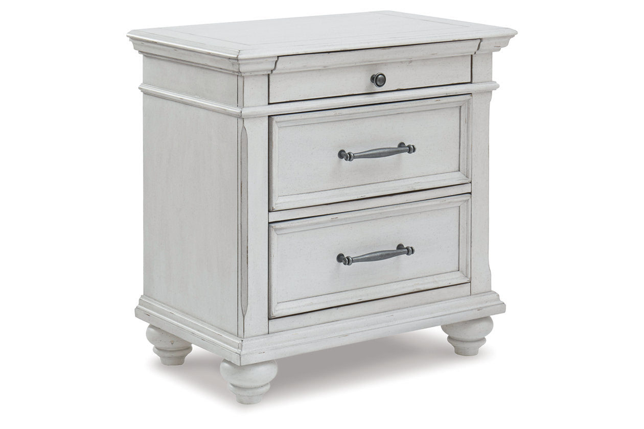 Kanwyn Whitewash Nightstand from Ashley - Luna Furniture
