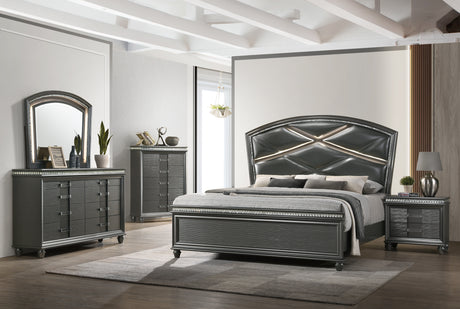 Adira Gray Mirror - Luna Furniture