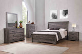 Coralee Gray King Sleigh Bed