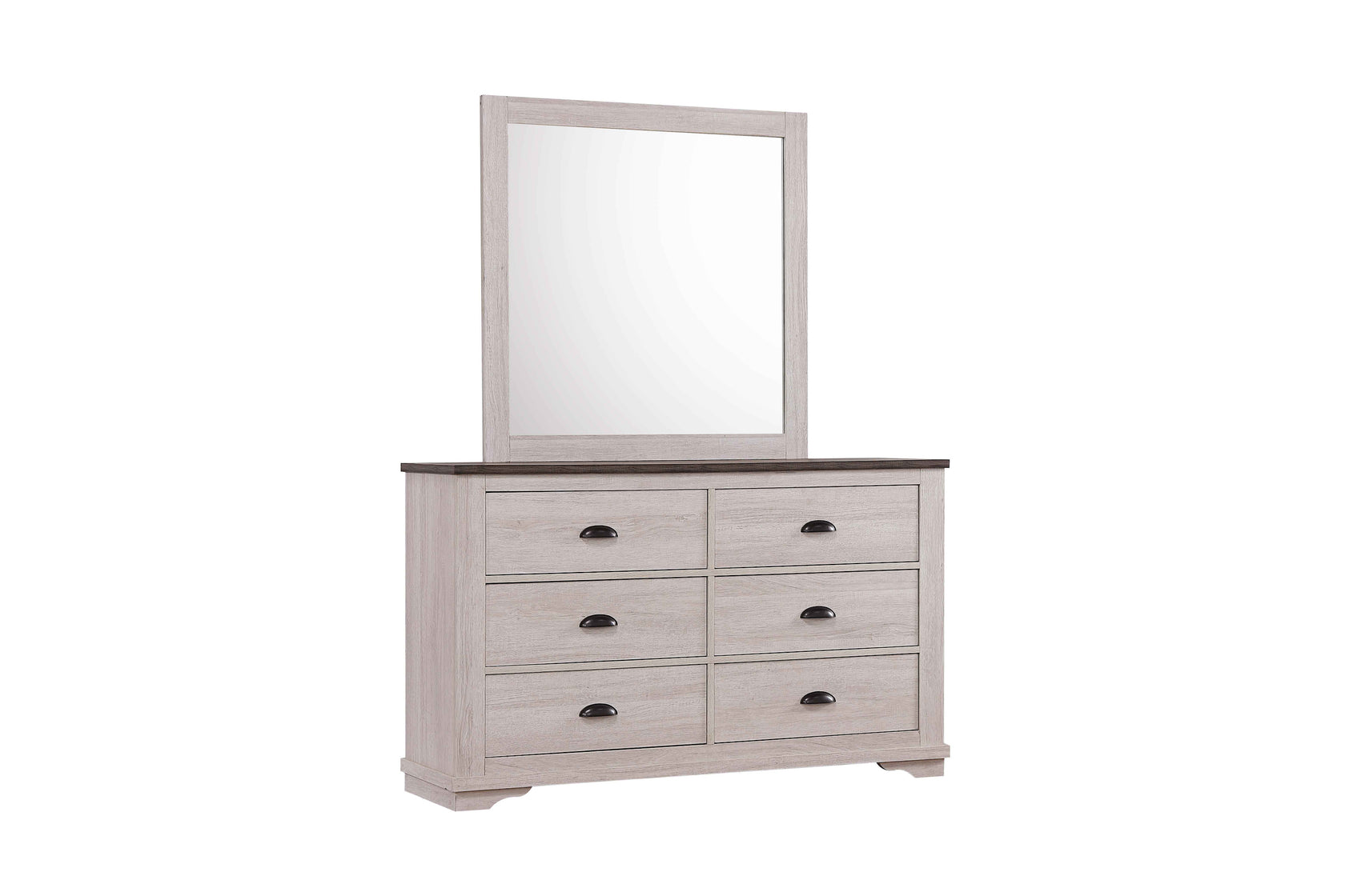 Coralee Chalk/Gray Bedroom Mirror (Mirror Only) from Crown Mark - Luna Furniture