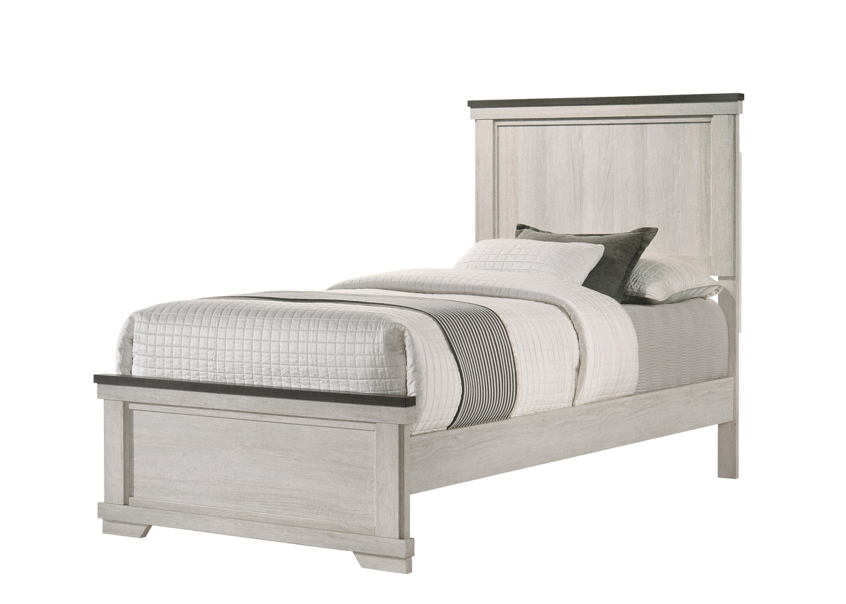 Leighton Cream/Brown Panel Youth Bedroom Set from Crown Mark - Luna Furniture