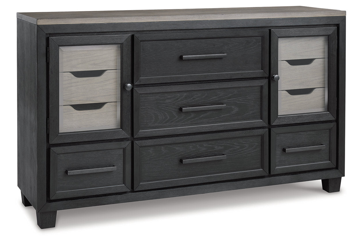 Foyland Black/Brown Dresser from Ashley - Luna Furniture