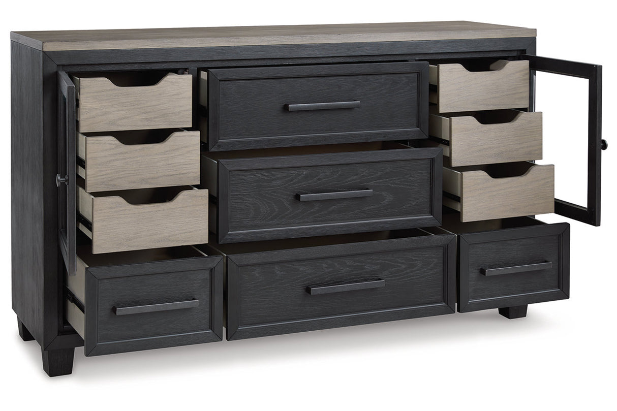 Foyland Black/Brown Dresser from Ashley - Luna Furniture