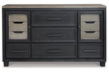 Foyland Black/Brown Dresser from Ashley - Luna Furniture