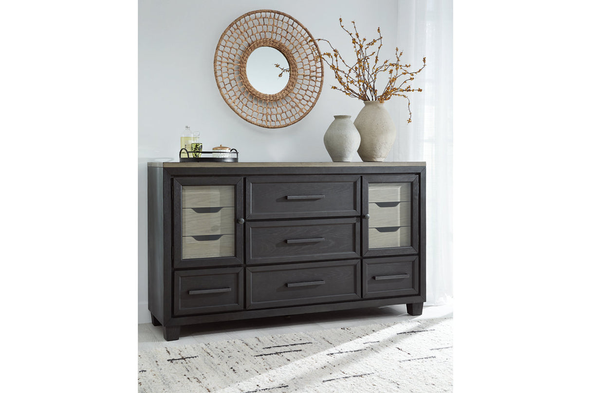 Foyland Black/Brown Dresser from Ashley - Luna Furniture