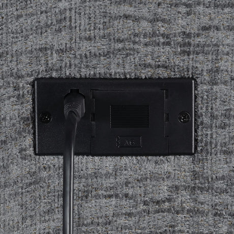 Bahrain Charcoal Motion Loveseat with Console from Coaster - Luna Furniture