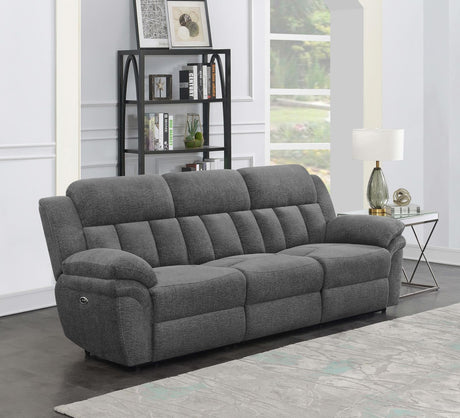 Bahrain Charcoal Power Sofa from Coaster - Luna Furniture