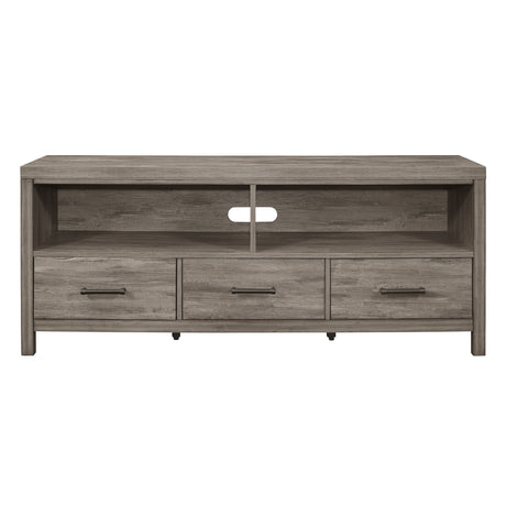 Bainbridge Weathered Gray 66" TV Stand from Homelegance - Luna Furniture