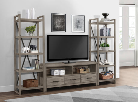 Bainbridge Weathered Gray 66" TV Stand from Homelegance - Luna Furniture