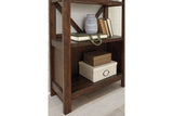 Baldridge Rustic Brown 75" Bookcase from Ashley - Luna Furniture