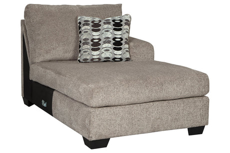 Ballinasloe Platinum Right-Arm Facing Corner Chaise from Ashley - Luna Furniture
