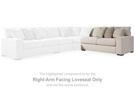Ballyton Sand Right-Arm Facing Loveseat from Ashley - Luna Furniture