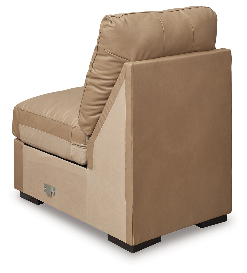 Bandon Toffee Armless Chair from Ashley Furniture - Luna Furniture