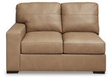 Bandon Toffee Left-Arm Facing Loveseat from Ashley - Luna Furniture