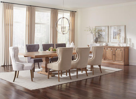 Baney Beige Tufted Upholstered Dining Chair from Coaster - Luna Furniture