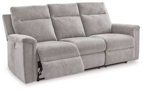 Barnsana Ash Power Reclining Sofa from Ashley - Luna Furniture