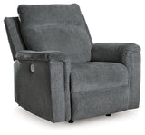 Barnsana Gravel Power Recliner from Ashley - Luna Furniture