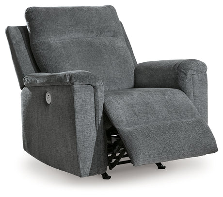 Barnsana Gravel Power Recliner from Ashley - Luna Furniture