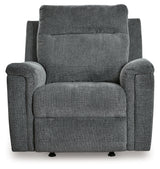 Barnsana Gravel Power Recliner from Ashley - Luna Furniture
