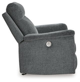 Barnsana Gravel Power Recliner from Ashley - Luna Furniture