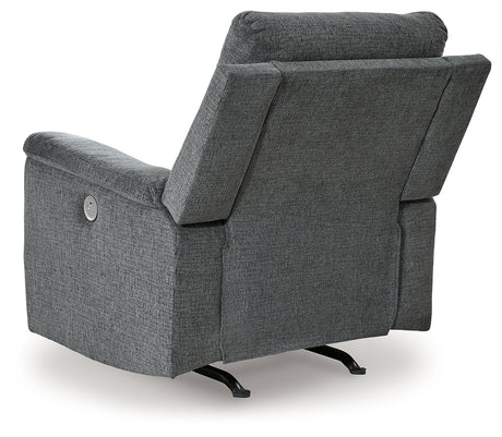 Barnsana Gravel Power Recliner from Ashley - Luna Furniture