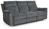 Barnsana Gravel Power Reclining Sofa from Ashley - Luna Furniture