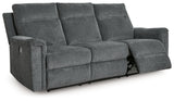 Barnsana Gravel Power Reclining Sofa from Ashley - Luna Furniture
