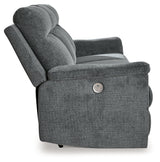 Barnsana Gravel Power Reclining Sofa from Ashley - Luna Furniture