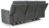 Barnsana Gravel Power Reclining Sofa from Ashley - Luna Furniture