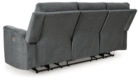 Barnsana Gravel Power Reclining Sofa from Ashley - Luna Furniture