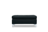 Barrington New Black Ottoman from Homelegance - Luna Furniture