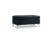 Barrington New Black Ottoman from Homelegance - Luna Furniture