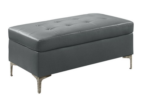 Barrington New Gray Ottoman from Homelegance - Luna Furniture