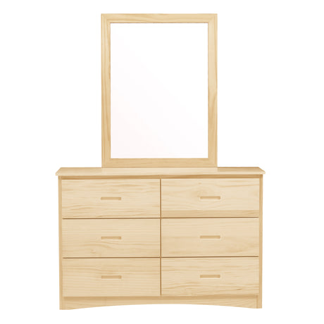 Bartly Pine Mirror (Mirror Only) from Homelegance - Luna Furniture