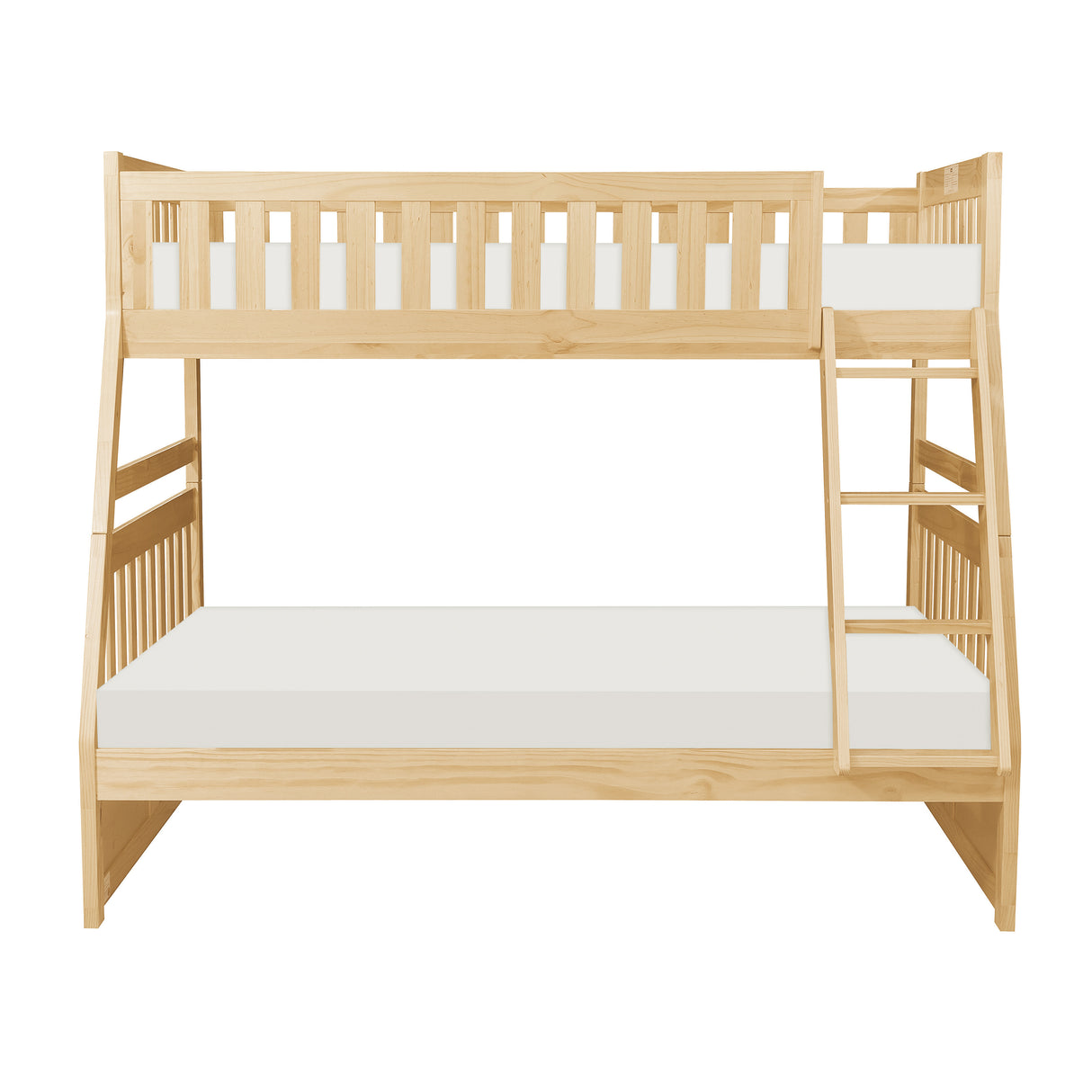 Bartly Pine Twin/Full Bunk Bed from Homelegance - Luna Furniture