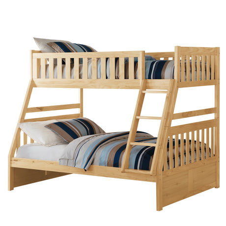 Bartly Pine Twin/Full Bunk Bed from Homelegance - Luna Furniture