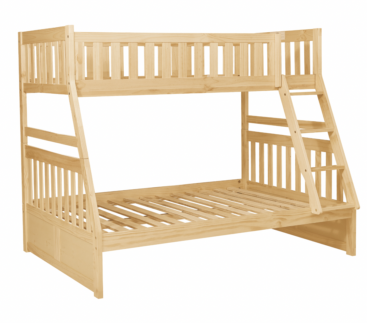 Bartly Pine Twin/Full Bunk Bed with Storage Boxes from Homelegance - Luna Furniture