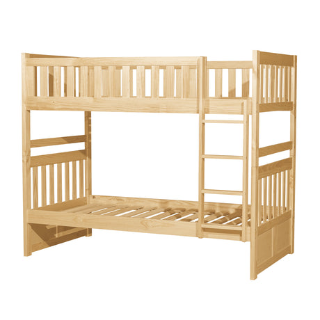 Bartly Pine Twin/Twin Bunk Bed from Homelegance - Luna Furniture