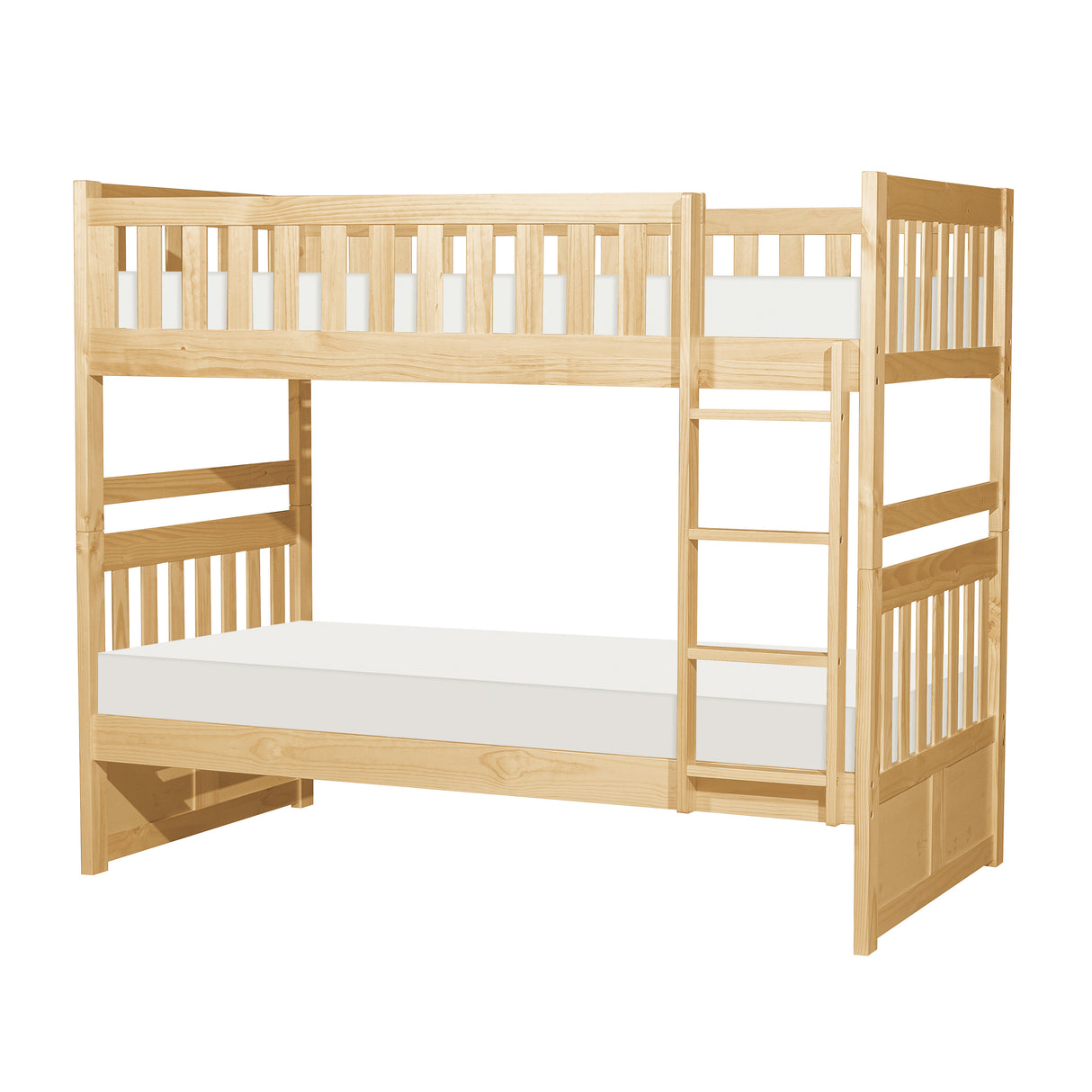 Bartly Pine Twin/Twin Bunk Bed from Homelegance - Luna Furniture