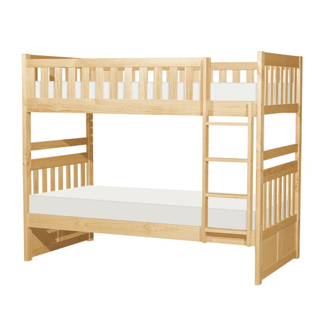 Bartly Pine Twin/Twin Bunk Bed from Homelegance - Luna Furniture
