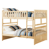 Bartly Pine Twin/Twin Bunk Bed from Homelegance - Luna Furniture