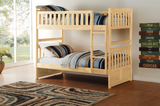 Bartly Pine Twin/Twin Bunk Bed from Homelegance - Luna Furniture