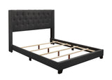 Barzini Dark Gray Full Upholstered Bed from Homelegance - Luna Furniture